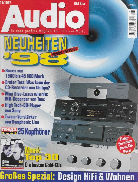 Audio 11/1997 Cover