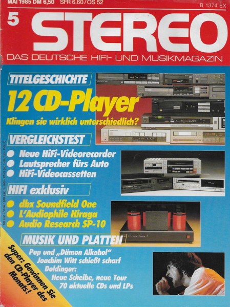 Stereo 5/1985 Zeitschrift