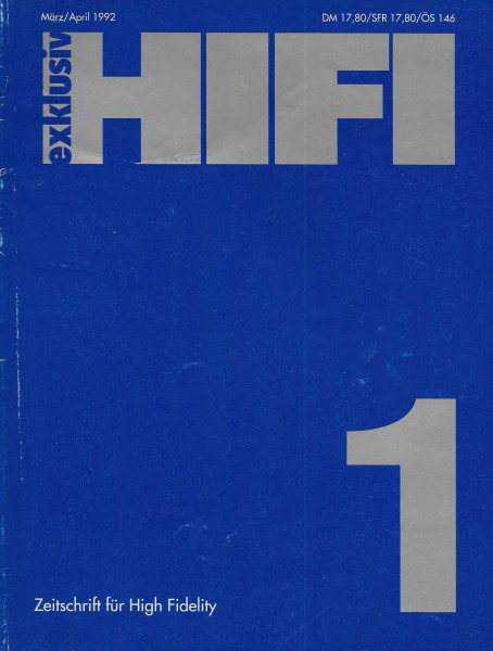Hifi Exklusiv 1/1992 Zeitschrift
