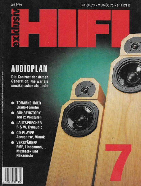 Hifi Exklusiv 7/1994 Zeitschrift