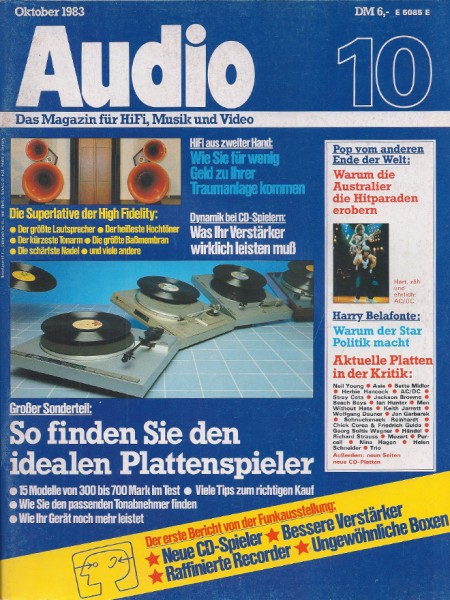 Audio 10/1983 Zeitschrift
