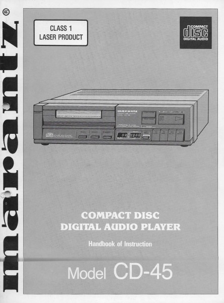 Marantz CD-45 Bedienungsanleitung