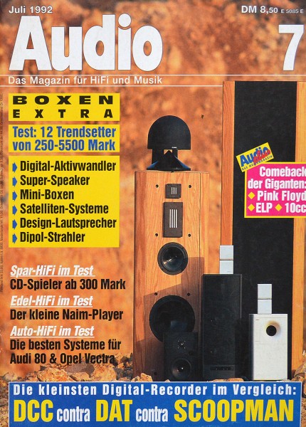 Audio 7/1992 Zeitschrift