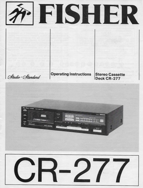 Fisher CR-277 Bedienungsanleitung