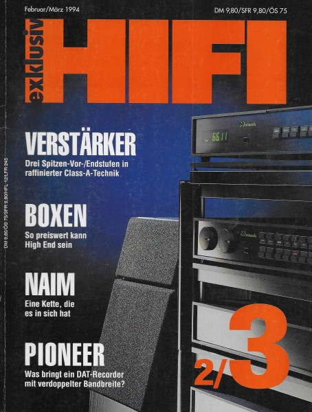 Hifi Exklusiv 3/1994 Zeitschrift