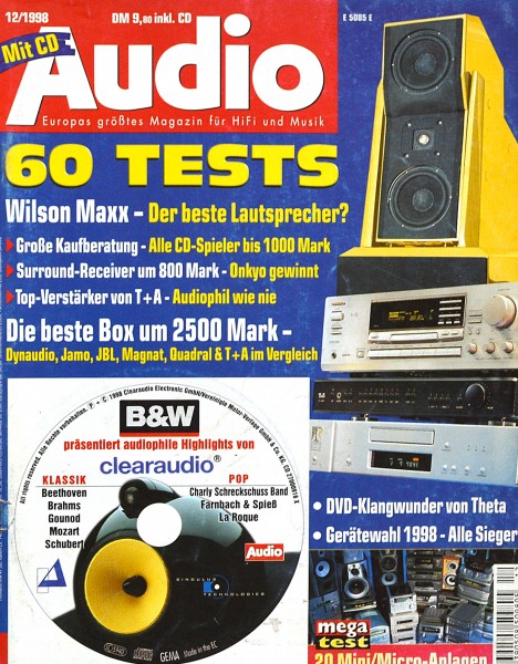 Audio 12/1998 Zeitschrift
