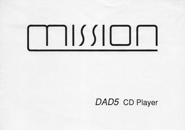 Mission DAD5 Bedienungsanleitung