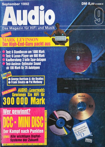 Audio 9/1992 Zeitschrift