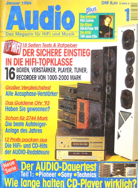 Audio 1/1994 Zeitschrift