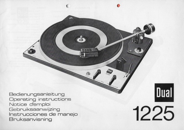 Dual 1225 Bedienungsanleitung