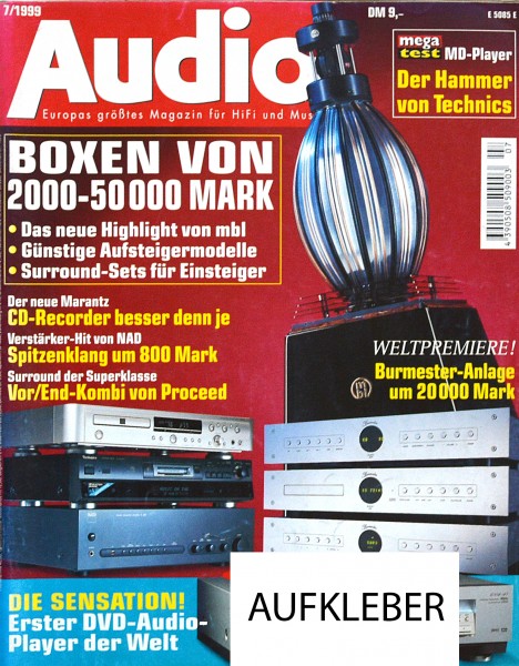Audio 7/1999 Zeitschrift