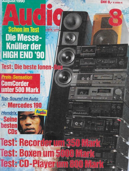 Audio 8/1990 Zeitschrift