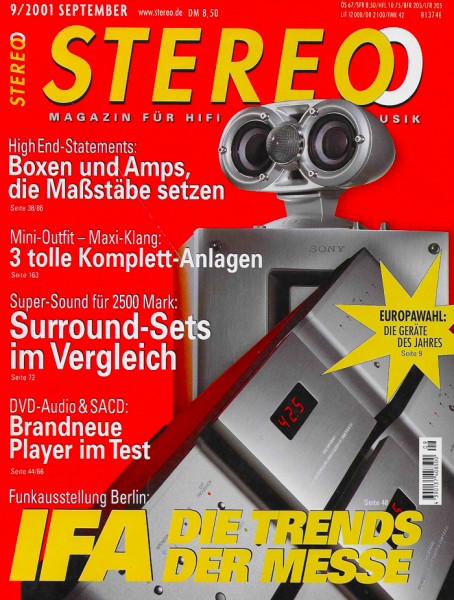 Stereo 9/2001 Zeitschrift