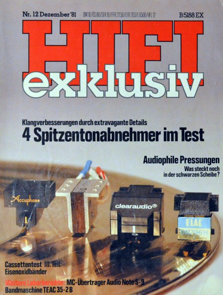 Hifi Exklusiv 12/1981 Zeitschrift