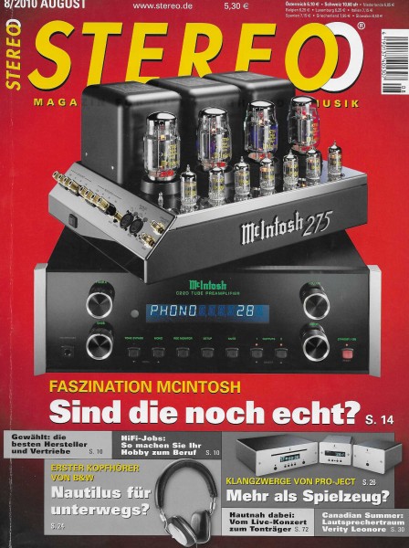 Stereo 8/2010 Zeitschrift