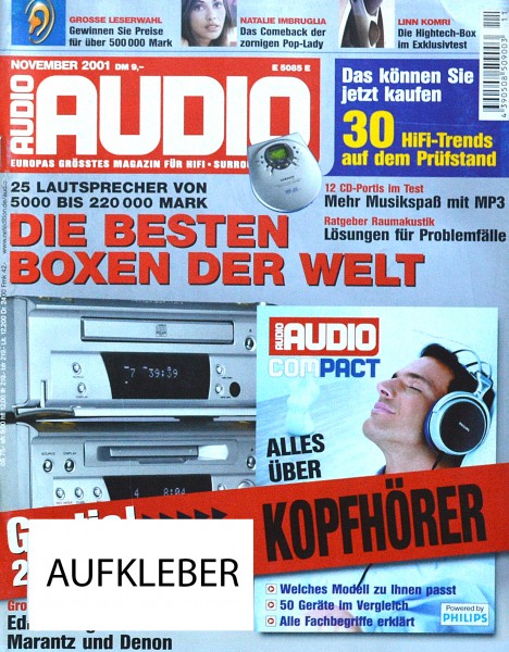 Audio 11/2001 Zeitschrift