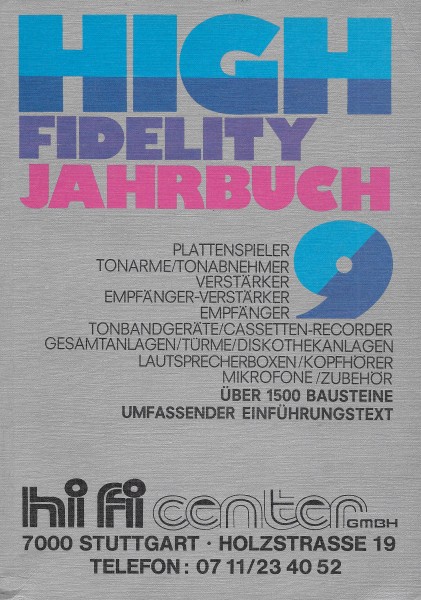 High Fidelity 9/1978 Jahrbuch