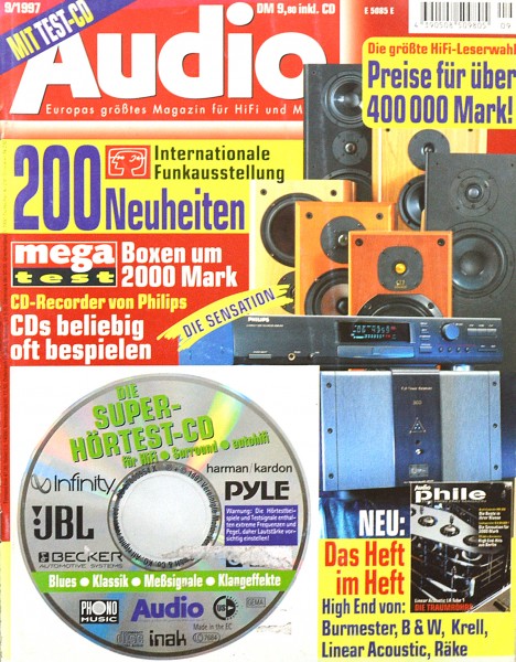 Audio 9/1997 Zeitschrift