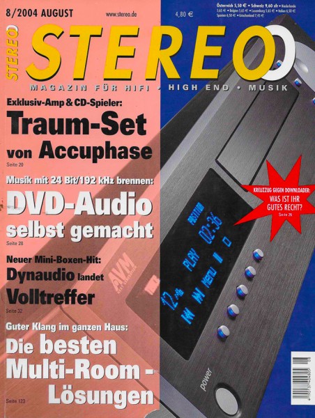Stereo 8/2004 Zeitschrift