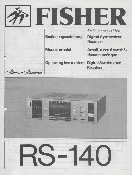Fisher RS-140 Bedienungsanleitung