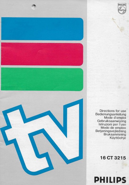 Philips 16 CT 3215 Bedienungsanleitung