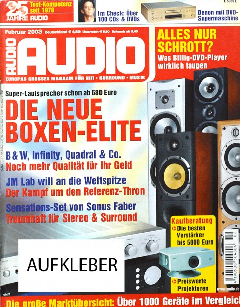 Audio 2/2003 Zeitschrift