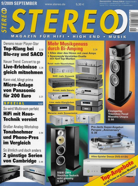 Stereo 9/2009 Zeitschrift