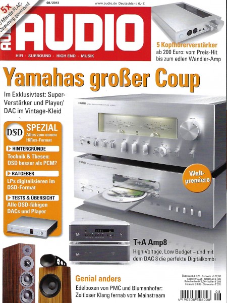 Audio 8/2013 Zeitschrift