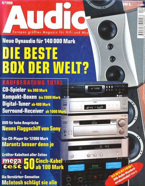 Audio 4/1999 Zeitschrift