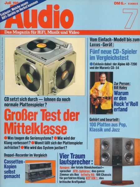 Audio 7/1984 Zeitschrift