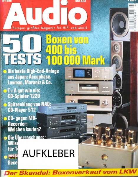 Audio 3/1998 Zeitschrift
