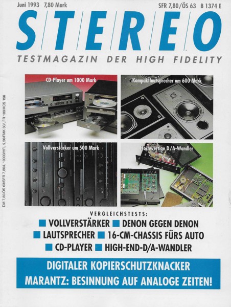 Stereo 6/1993 Zeitschrift