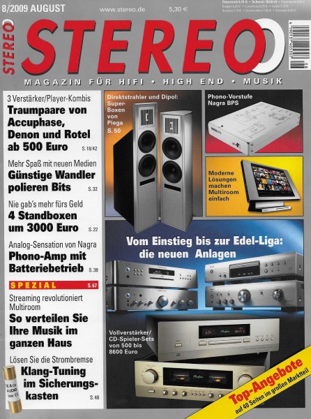 Stereo 8/2009 Zeitschrift