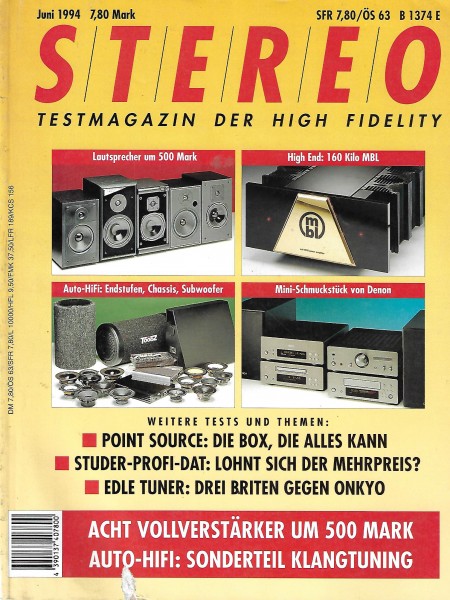 Stereo 6/1994 Zeitschrift