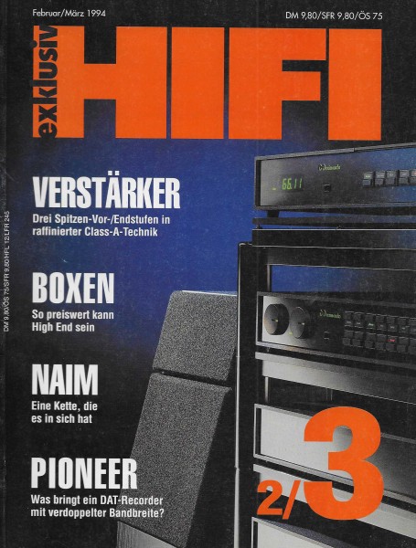 Hifi Exklusiv 3/1994 Zeitschrift