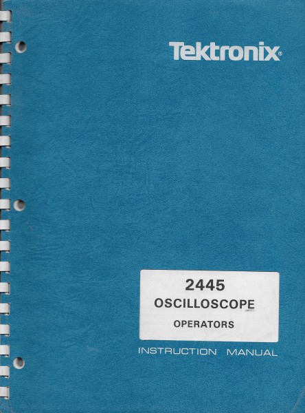 Tektronik 2445 Bedienungsanleitung