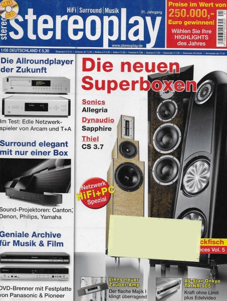 Stereoplay 1/2008 Cover