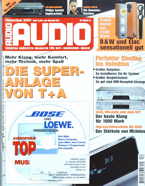 Audio 12/2001 Zeitschrift