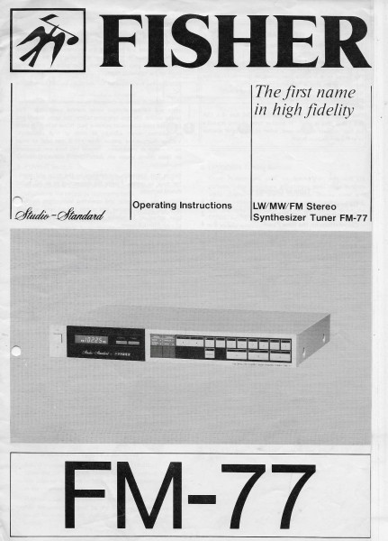 Fisher FM-77 Bedienungsanleitung
