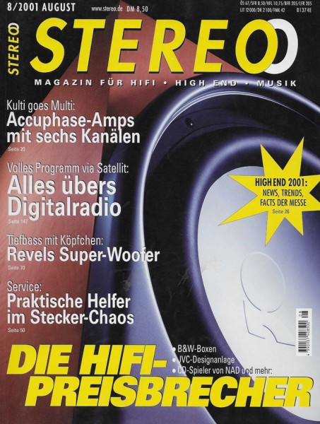 Stereo 8/2001 Zeitschrift