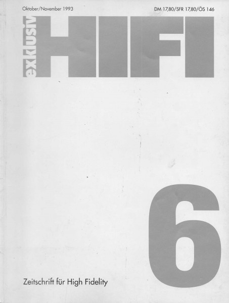 Hifi Exklusiv 6/1993 Zeitschrift
