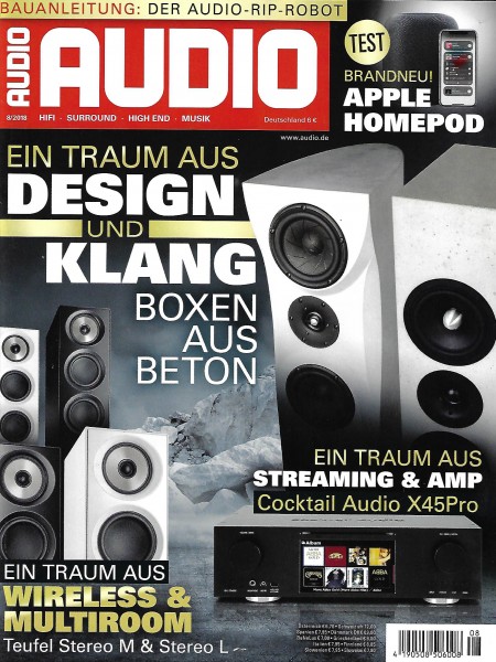 Audio 8/2018 Zeitschrift