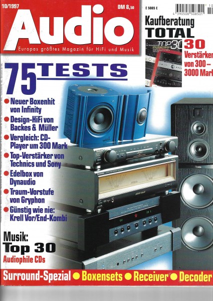 Audio 10/1997 Zeitschrift