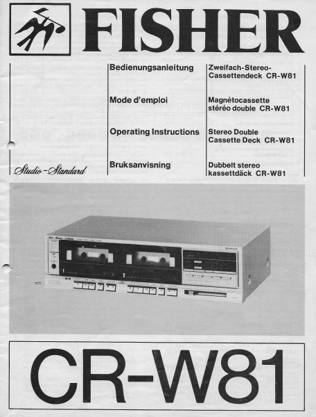 Fisher CR-W81 Bedienungsanleitung