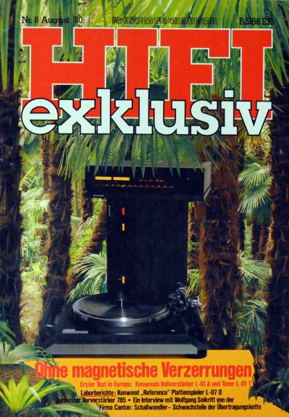 Hifi Exklusiv 8/1980 Zeitschrift