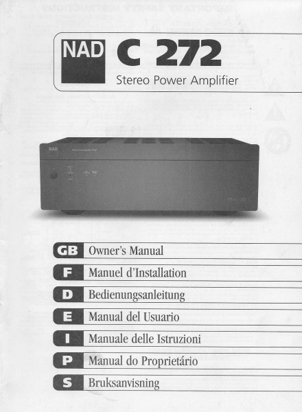 NAD C 272 Bedienungsanleitung