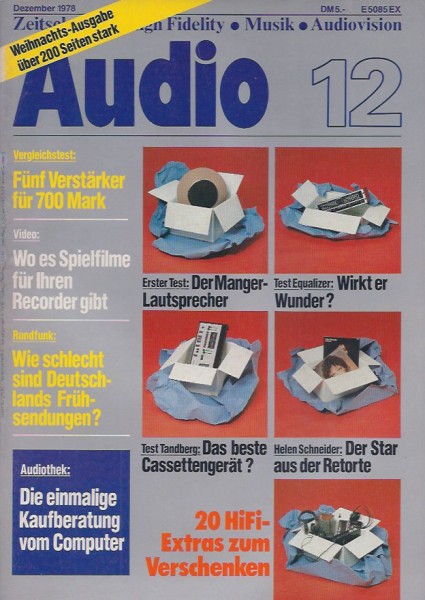 Audio 12/1978 Zeitschrift