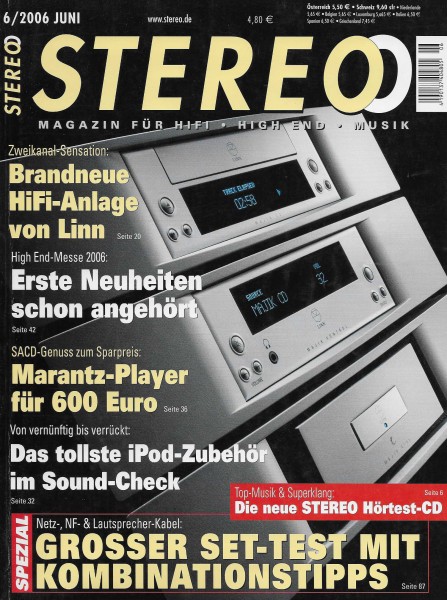 Stereo 6/2006 Zeitschrift
