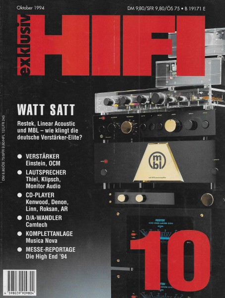 Hifi Exklusiv 10/1994 Zeitschrift