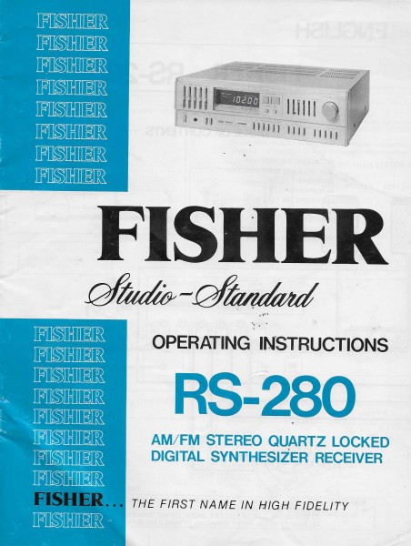 Fisher RS-280 Bedienungsanleitung